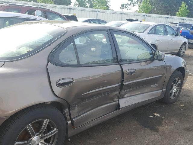 1G2WR5219YF107192 - 2000 PONTIAC GRAND PRIX BROWN photo 9
