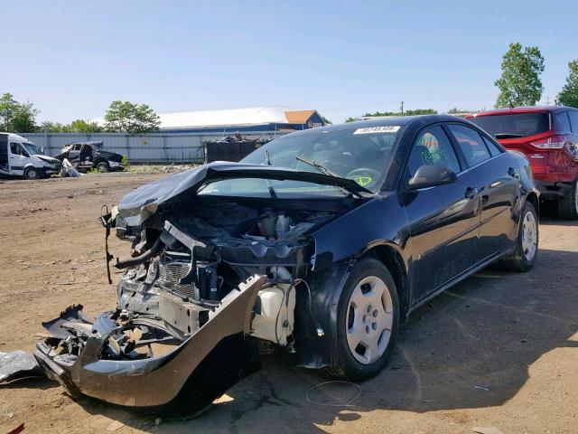 1G2ZF58B774128509 - 2007 PONTIAC G6 VALUE L BLACK photo 2