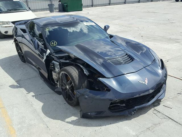 1G1YM2D77E5114574 - 2014 CHEVROLET CORVETTE S BLUE photo 1