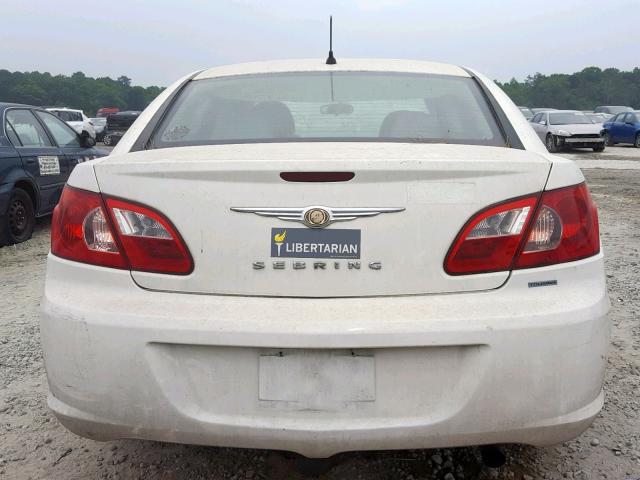 1C3LC56K47N645276 - 2007 CHRYSLER SEBRING TO WHITE photo 9