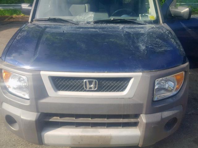 5J6YH28523L031562 - 2003 HONDA ELEMENT EX BLUE photo 7