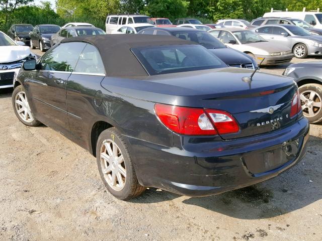 1C3LC55R38N682125 - 2008 CHRYSLER SEBRING TO BLACK photo 3