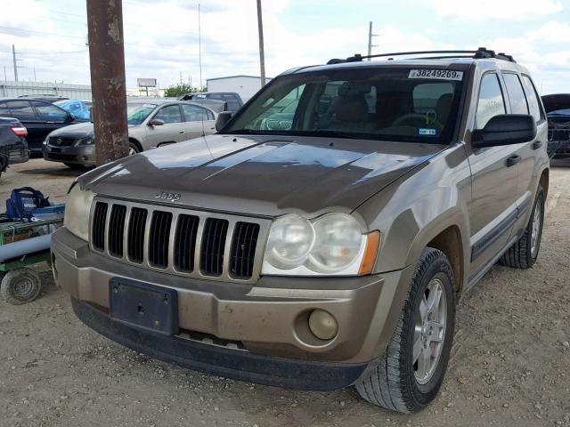 1J4HS48N25C724261 - 2005 JEEP GRAND CHER TAN photo 2