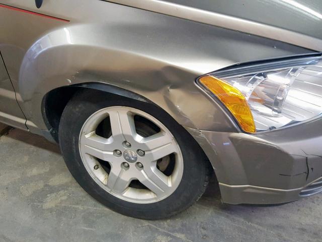 1B3HB48B48D621385 - 2008 DODGE CALIBER SX GOLD photo 9