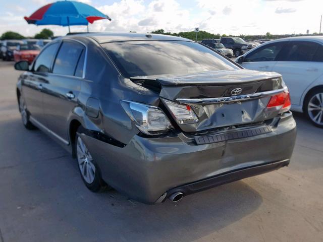 4T1BK3DB6BU422443 - 2011 TOYOTA AVALON BAS GREEN photo 3