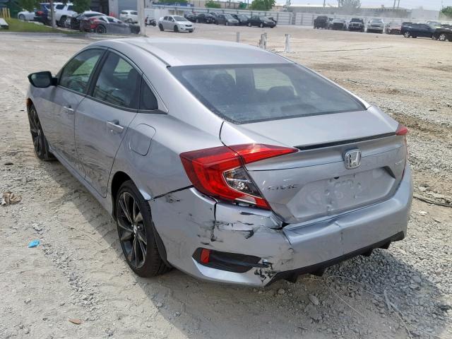 19XFC2F82KE008332 - 2019 HONDA CIVIC SPOR SILVER photo 3