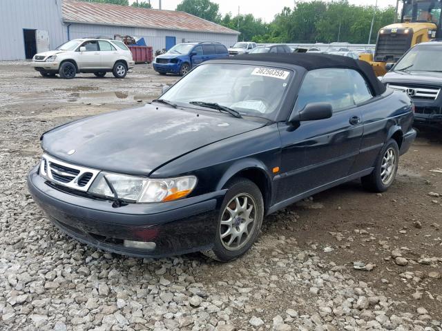 YS3DD78N7X7022425 - 1999 SAAB 9-3 S BLACK photo 2