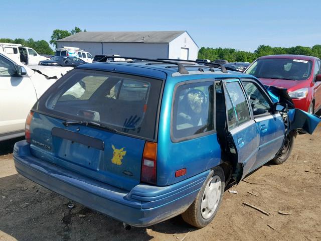 1FASP15J0SW385965 - 1995 FORD ESCORT LX GREEN photo 4