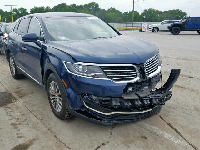 2LMPJ8KR1HBL11629 - 2017 LINCOLN MKX SELECT BLUE photo 1