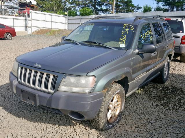 1J4GW48S04C297098 - 2004 JEEP GRAND CHER GRAY photo 2