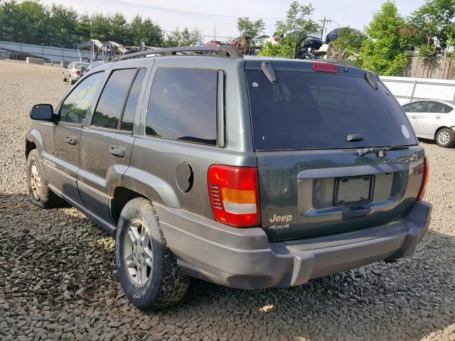 1J4GW48S04C297098 - 2004 JEEP GRAND CHER GRAY photo 3