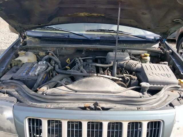 1J4GW48S04C297098 - 2004 JEEP GRAND CHER GRAY photo 7