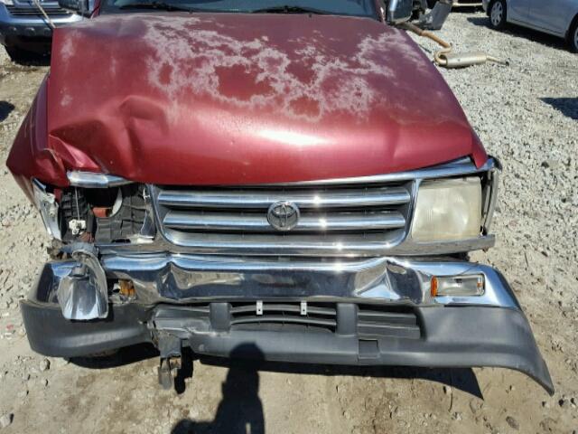 JT4TN14D6V0038471 - 1997 TOYOTA T100 XTRAC MAROON photo 7