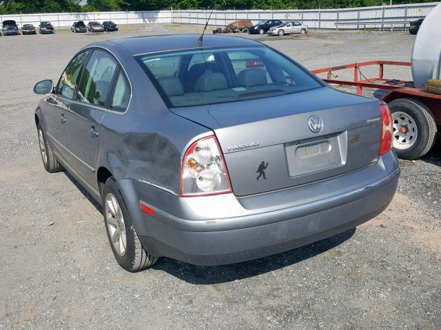 WVWPD63B84P208112 - 2004 VOLKSWAGEN PASSAT GLS GRAY photo 3