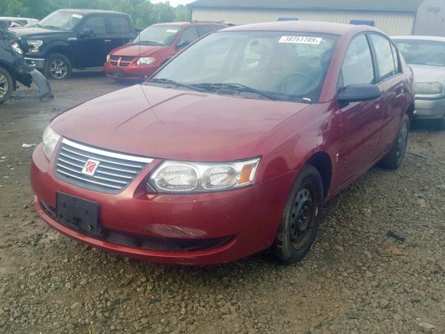 1G8AJ55F07Z162173 - 2007 SATURN ION LEVEL RED photo 2