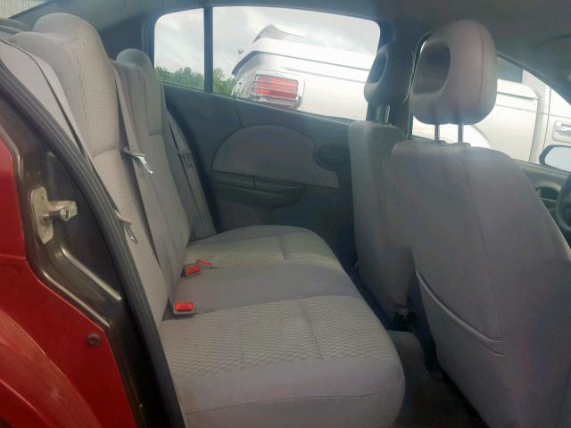 1G8AJ55F07Z162173 - 2007 SATURN ION LEVEL RED photo 6
