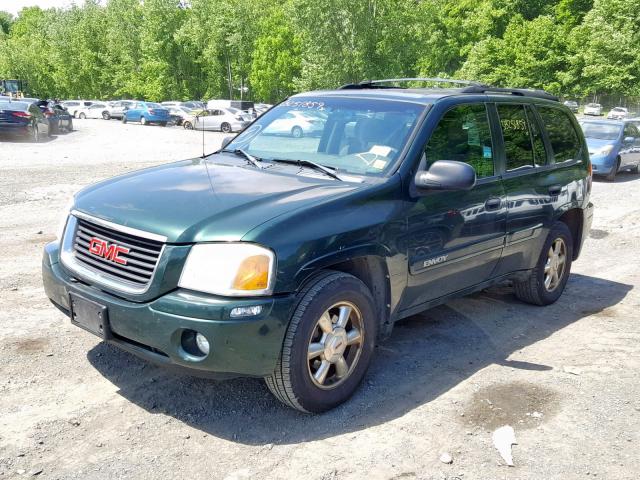 1GKDT13S642372517 - 2004 GMC ENVOY GREEN photo 2