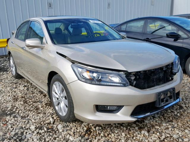 1HGCR2F86EA107701 - 2014 HONDA ACCORD EXL TAN photo 1