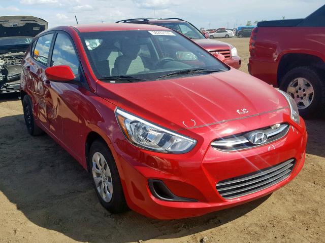 KMHCT5AE0HU345475 - 2017 HYUNDAI ACCENT SE RED photo 1