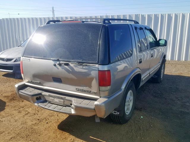 1GNDT13W712116484 - 2001 CHEVROLET BLAZER TAN photo 4