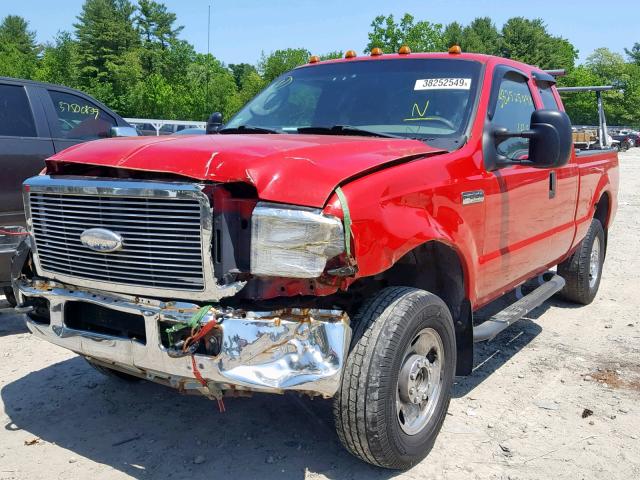 1FTSX21526ED94574 - 2006 FORD F250 SUPER RED photo 2