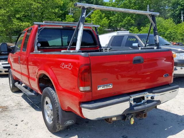 1FTSX21526ED94574 - 2006 FORD F250 SUPER RED photo 3