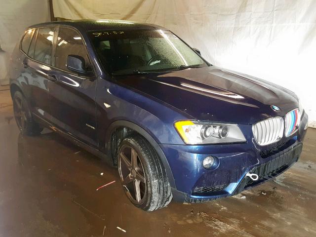 5UXWX7C51CL736260 - 2012 BMW X3 XDRIVE3 BLUE photo 1