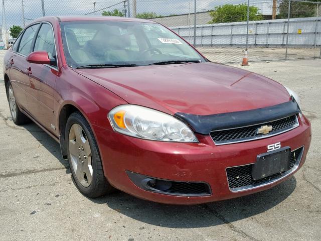 2G1WD58C579231642 - 2007 CHEVROLET IMPALA SUP Марун фото 1