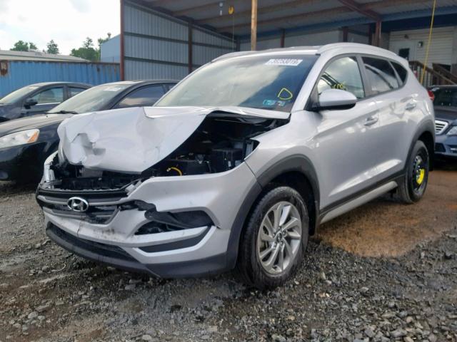 KM8J3CA45HU378099 - 2017 HYUNDAI TUCSON LIM SILVER photo 2