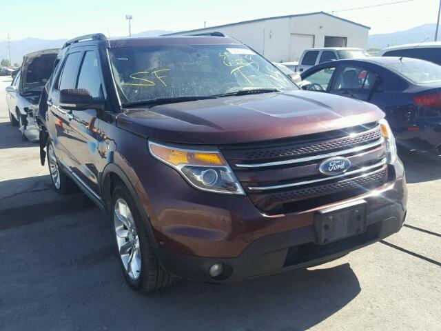 1FMHK8F88CGA13336 - 2012 FORD EXPLORER L BURGUNDY photo 1