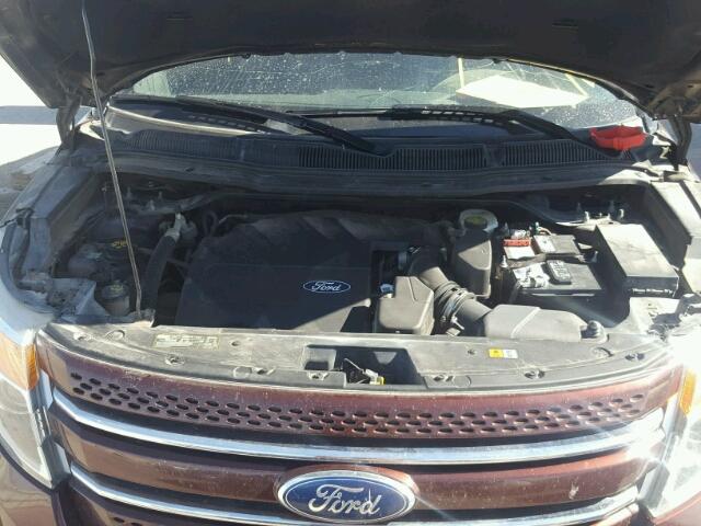 1FMHK8F88CGA13336 - 2012 FORD EXPLORER L BURGUNDY photo 7