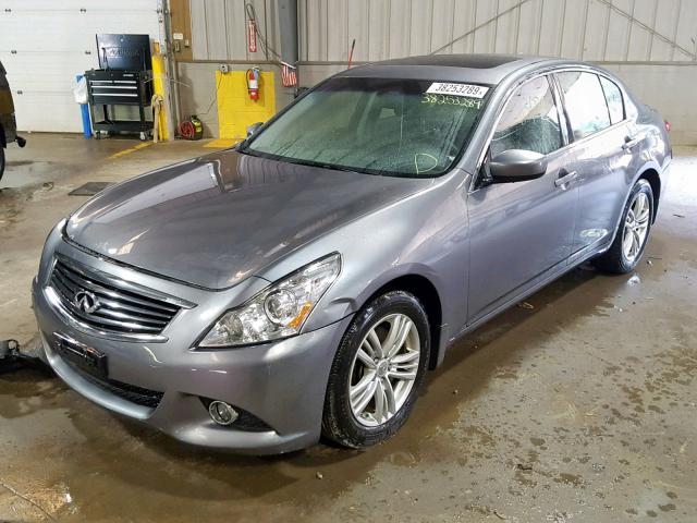 JN1CV6AR4BM402083 - 2011 INFINITI G37 GRAY photo 2