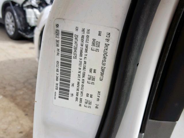 2D4FV47T26H416755 - 2006 DODGE MAGNUM SE WHITE photo 10