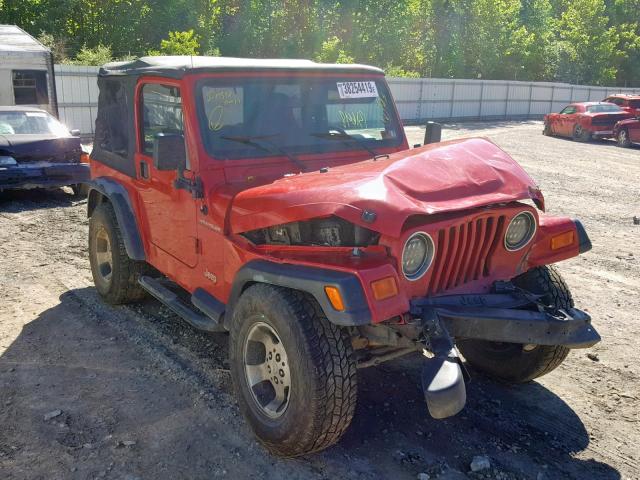 1J4FA29P51P301305 - 2001 JEEP WRANGLER / RED photo 1