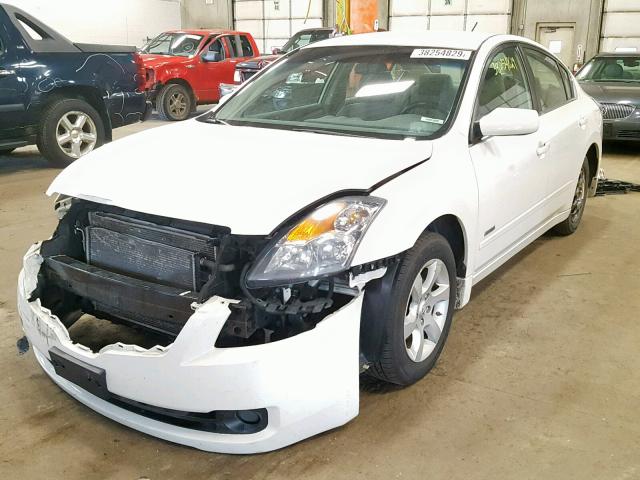 1N4CL21E39C115641 - 2009 NISSAN ALTIMA HYB WHITE photo 2