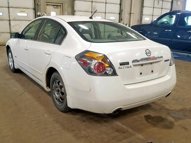 1N4CL21E39C115641 - 2009 NISSAN ALTIMA HYB WHITE photo 3