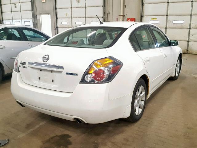 1N4CL21E39C115641 - 2009 NISSAN ALTIMA HYB WHITE photo 4