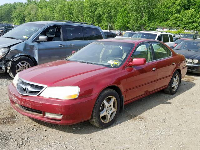 19UUA56652A051838 - 2002 ACURA 3.2TL RED photo 2