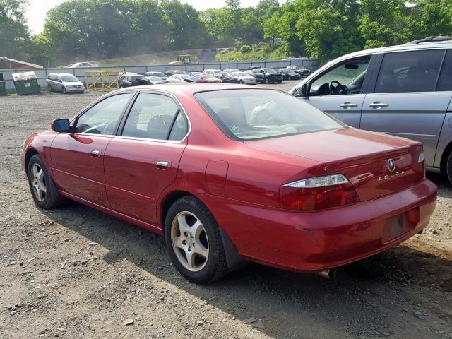 19UUA56652A051838 - 2002 ACURA 3.2TL RED photo 3