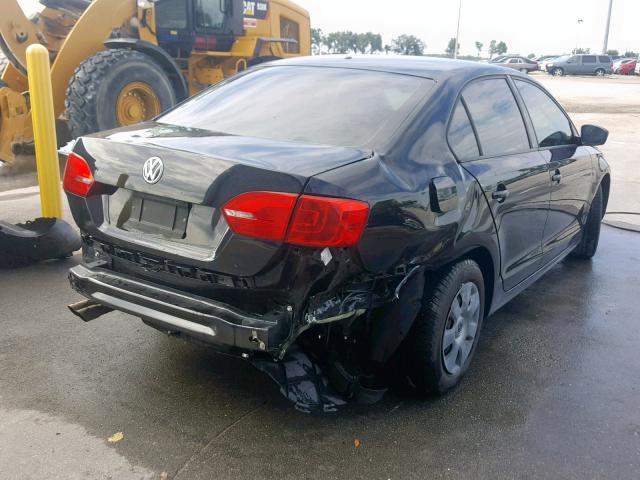 3VW2K7AJ6CM464282 - 2012 VOLKSWAGEN JETTA BASE 黑色 照片 4