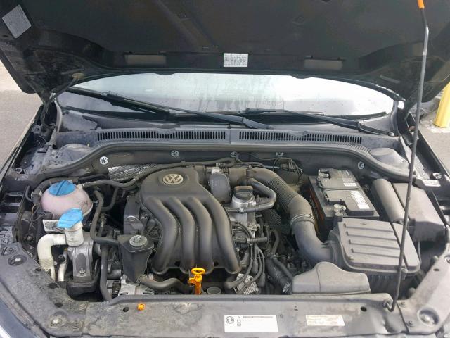 3VW2K7AJ6CM464282 - 2012 VOLKSWAGEN JETTA BASE 黑色 照片 7