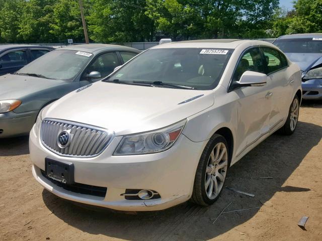 1G4GE5EV1AF308189 - 2010 BUICK LACROSSE C WHITE photo 2