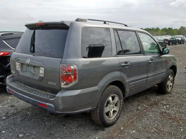 5FNYF18338B031407 - 2008 HONDA PILOT SE GRAY photo 4