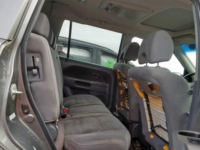 5FNYF18338B031407 - 2008 HONDA PILOT SE GRAY photo 6