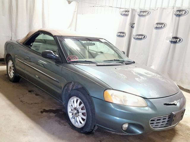 1C3EL55R62N168432 - 2002 CHRYSLER SEBRING LX GREEN photo 1