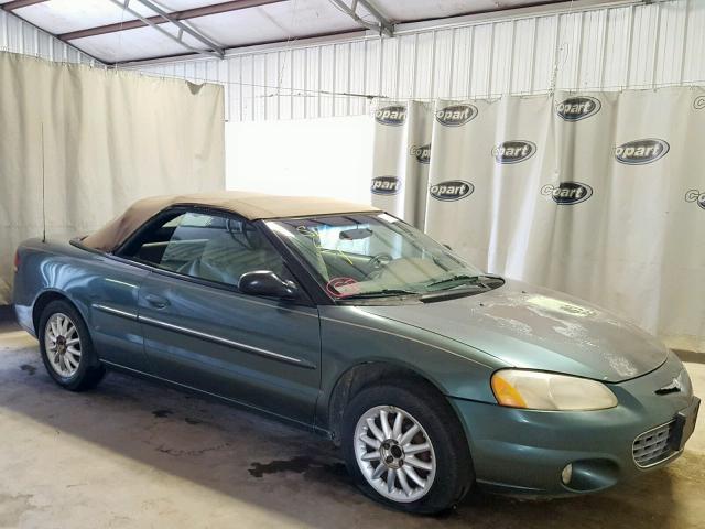 1C3EL55R62N168432 - 2002 CHRYSLER SEBRING LX GREEN photo 9