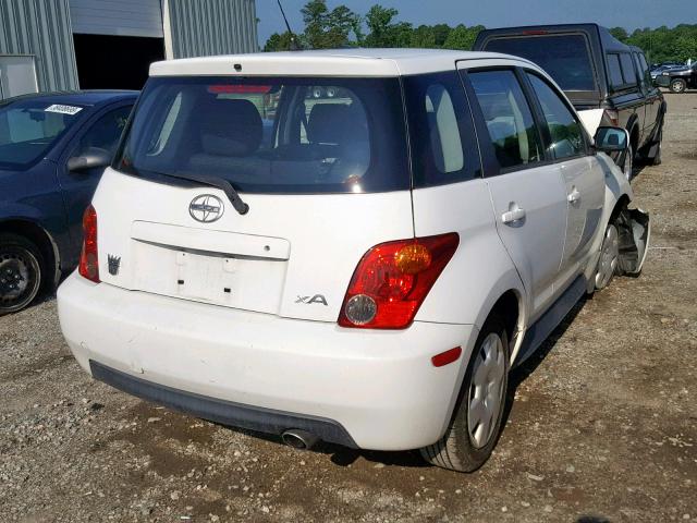 JTKKT624050090706 - 2005 TOYOTA SCION XA WHITE photo 4