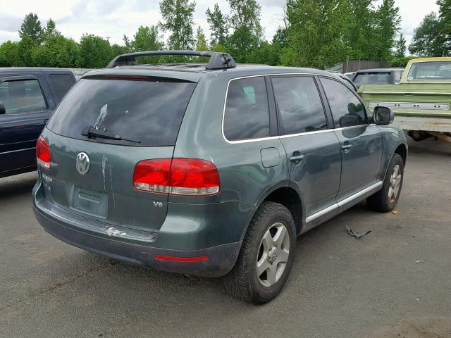 WVGZG77L45D024552 - 2005 VOLKSWAGEN TOUAREG 3. GREEN photo 4