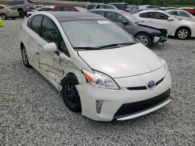 JTDKN3DU8C1560632 - 2012 TOYOTA PRIUS WHITE photo 1