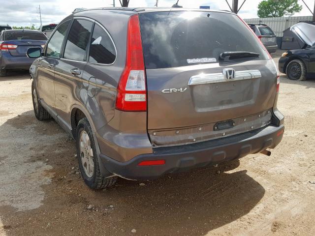 5J6RE38779L016472 - 2009 HONDA CR-V EXL GRAY photo 3